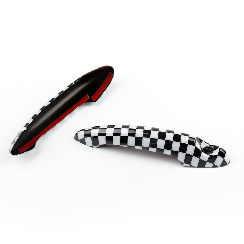 Union Jack UK Flag Checkered Door Handle Cover For Mini Cooper R50 R52 R53 R55 Generic