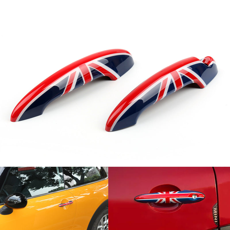 Union Jack UK Flag Checkered Door Handle Cover For Mini Cooper R50 R52 R53 R55 Generic