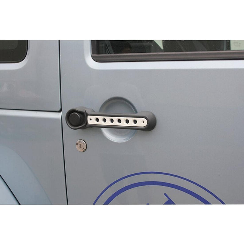 Unlimited Door Handles Tailgate Aluminum Trim Inserts For 07-17 Wrangler JK Generic