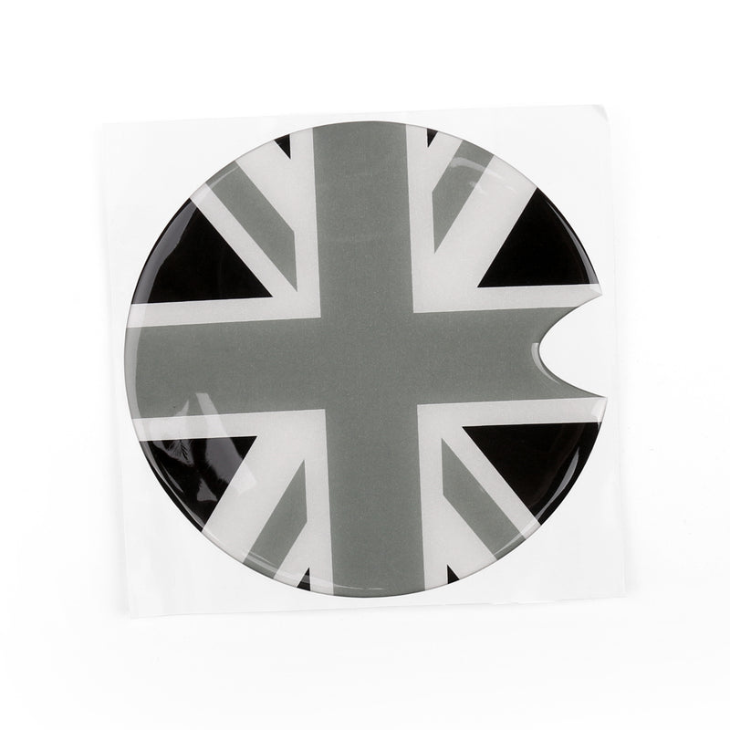Union Jack UK Flag Checkered Pattern Vinyl Sticker For Mini Cooper Gas Cap Cover Generic