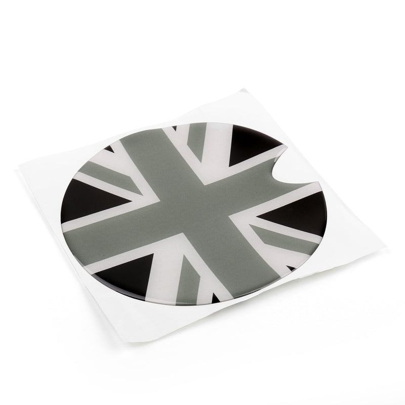 Union Jack UK Flag Checkered Pattern Vinyl Sticker For Mini Cooper Gas Cap Cover Generic