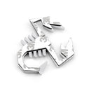 3D Scorpion Chrome Metal Emblem Styling Car SUV Truck Motorcycle Steel Decal Generic