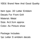 Metal Chrome 3D Logo Stickers Car Badge Emblem Decals S For Grille Generic