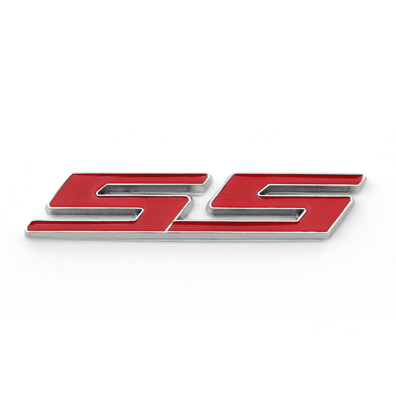 3D Car Auto Emblem Badge Sticker Decal Metal SS Red For Chevrolet