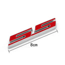 3D Car Auto Emblem Badge Sticker Decal Metal SS Red For Chevrolet Generic