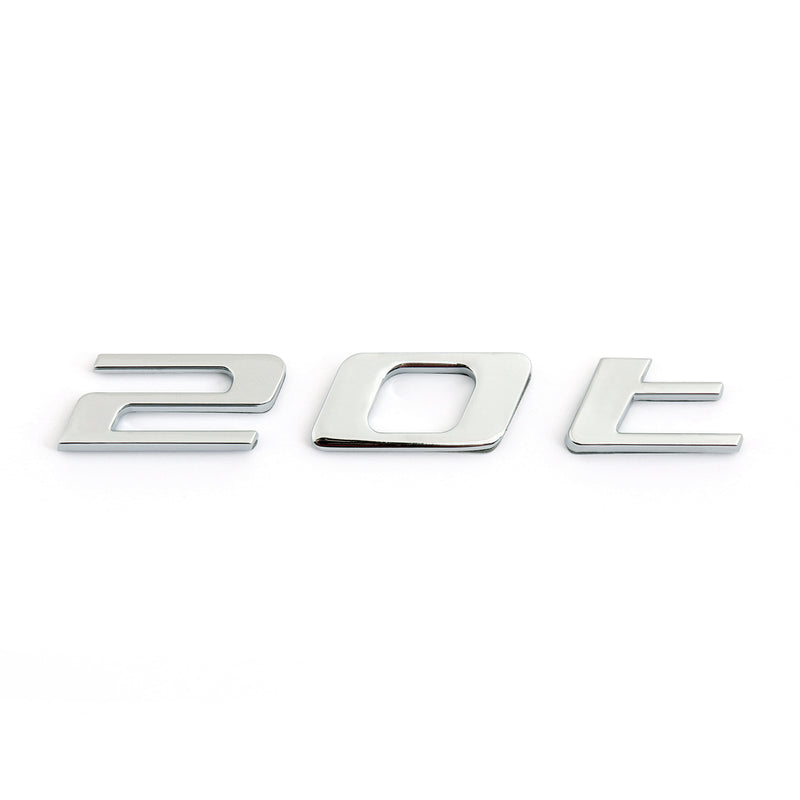 Chrome Letter 25T Car Sticker Auto Rear Decal Emblem For Jaguar F-PACE New