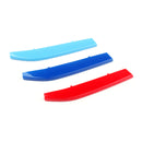 3X Front Bumper Grill Strip ABS Cover Buckle Sticker For BMW 7-Series 9rod 16-18