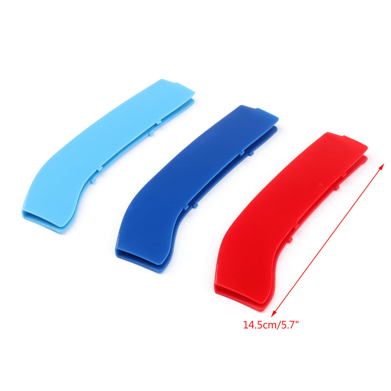 3Color Front Bumper Grill Trim Strips Cover Stickers For 14-18 BMW2-Series 11rod Generic