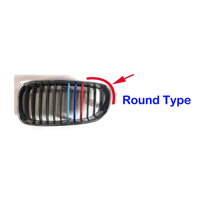 M Color Kidney Grille Bar Cover Stripe Clip Decal For BMW 1 Series E87 2004-2011 Generic
