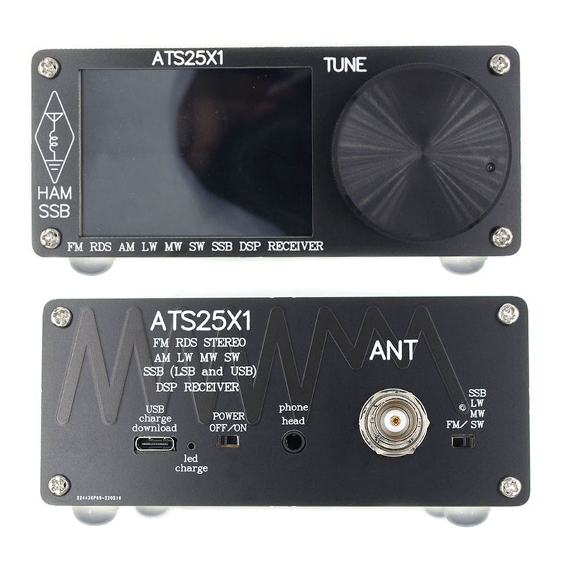 Original ATS-25X1 All Band DSP Radio Receiver FM LW MW SW With 2.4" Touch Screen