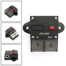 250A Amp Manual Reset Inline Circuit Breaker Fuse Terminal Block Marine Auto