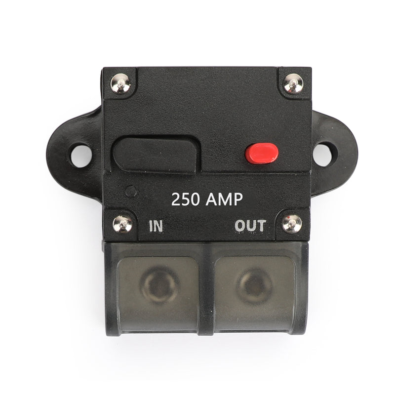 250A Amp Manual Reset Inline Circuit Breaker Fuse Terminal Block Marine Auto