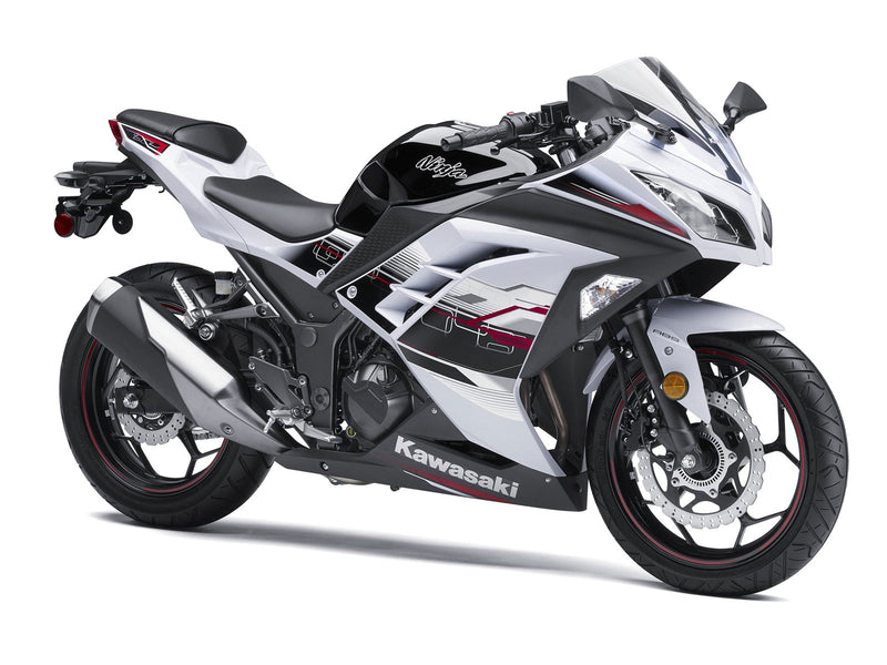 Fairings 2013-2017 Plastics Kawasaki Ninja 300R EX300R White Art Ninja  Generic