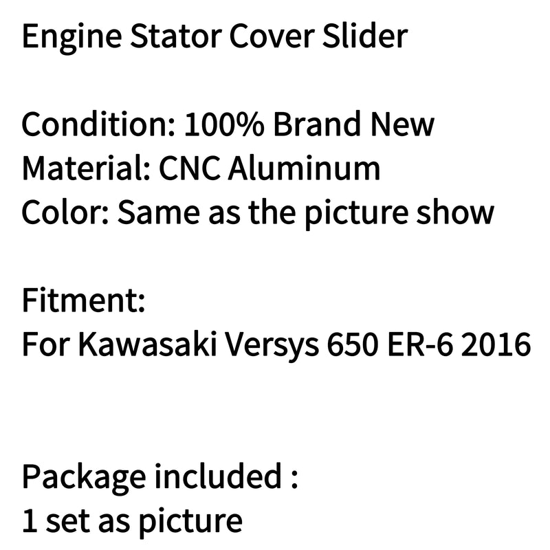 Engine Stator Case Crash Slider Protector For Kawasaki Versys 65 ER-6 216