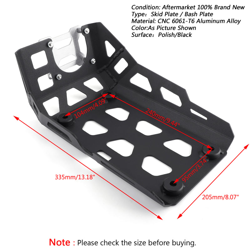 Motorcycle Bash Skid Plate Engine Guard Protector for BMW G31GS G31R 217 219