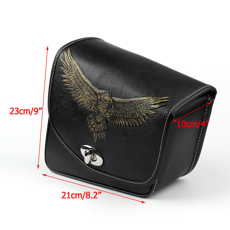 Leather Left/Right side Saddlebag Saddle Bag For Sportster XL 883 XL 1200