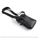 Leather Motorcycle Rider Bike Cycling Waist Hip Bum Fanny Pack Drop Leg Bag