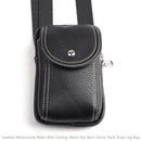 Leather Motorcycle Rider Bike Cycling Waist Hip Bum Fanny Pack Drop Leg Bag