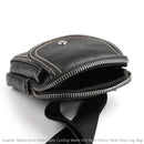 Leather Motorcycle Rider Bike Cycling Waist Hip Bum Fanny Pack Drop Leg Bag