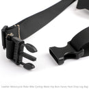Leather Motorcycle Rider Bike Cycling Waist Hip Bum Fanny Pack Drop Leg Bag