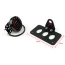 Bobber Vintage Retro Side Axle License Plate Grille Tail Light For Harley Custom Generic