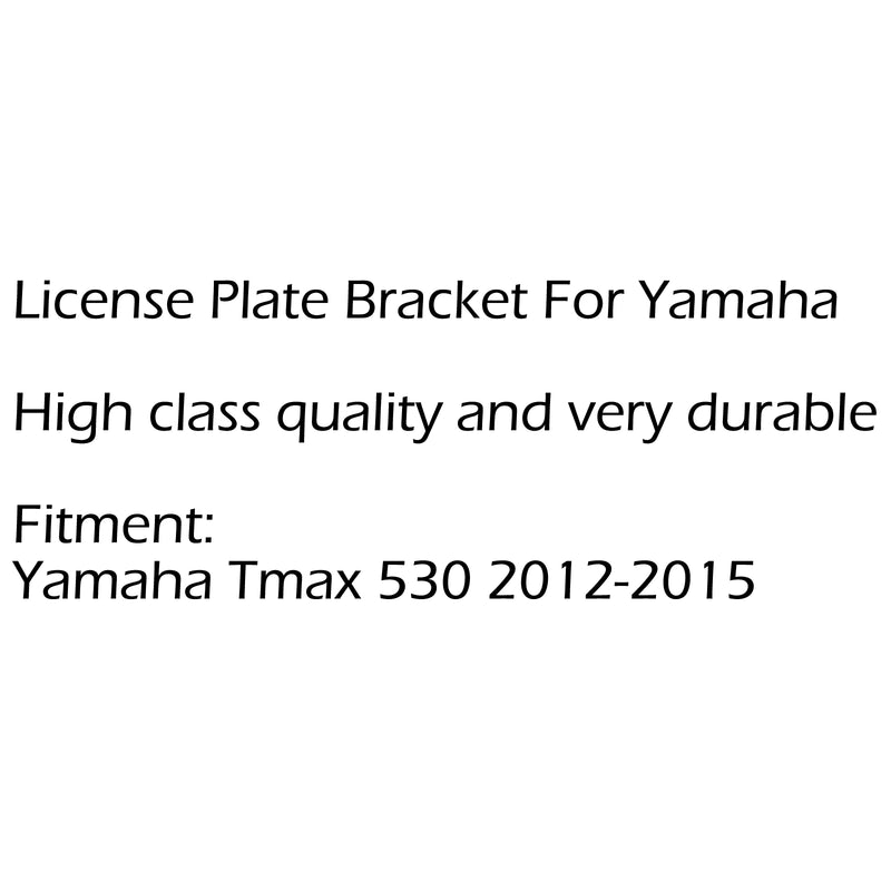 License Plate Mount Holder Bracket Fender For 2012-2015 Yamaha Tmax 530 Generic