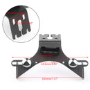 Aluminium License Plate Holder Mount Bracket LED For Kawasaki ZX-6R 2009-2017 Generic