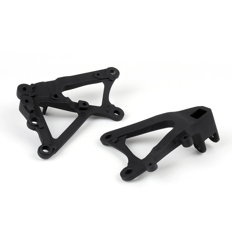 Front Rider Footrest Foot pegs Brackets Set For Yamaha YZF R1 2009-2011 Black Generic