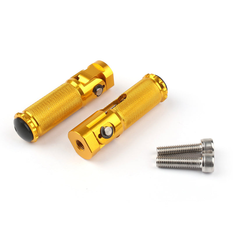 CNC Folding Foot Pegs Footpeg Rear Set Rest Racing For Universal Motorcycle Generic