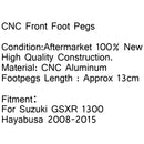 Footrest Foot pegs Brackets For Suzuki GSXR 1300 Hayabusa 2008-2015 Black Generic