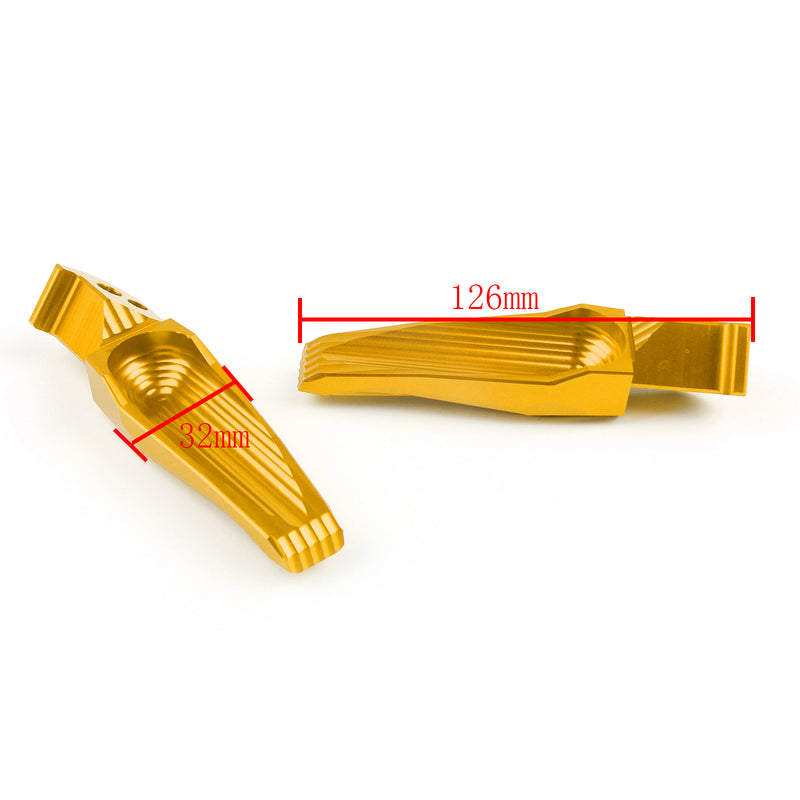 CNC Rear Foot Pegs Pedal For Yamaha TMAX500 TMAX 530 XP530 XP500 MT07 MT09 Gold Generic
