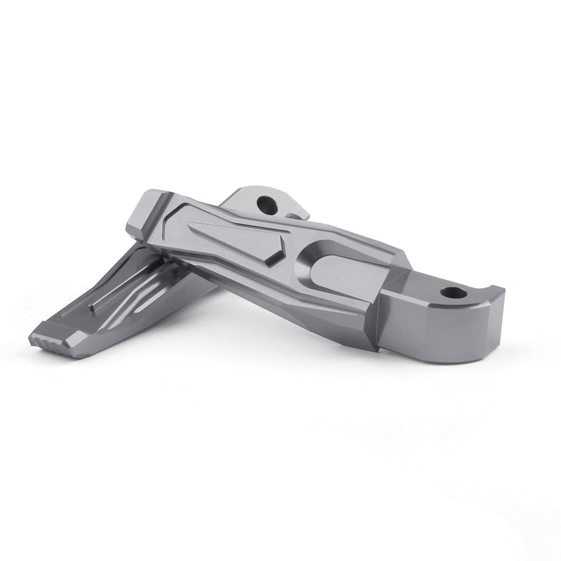 CNC Rear Foot Pegs Pedal For Yamaha TMAX500 TMAX 530 XP530 XP500 MT07 MT09 Gray Generic