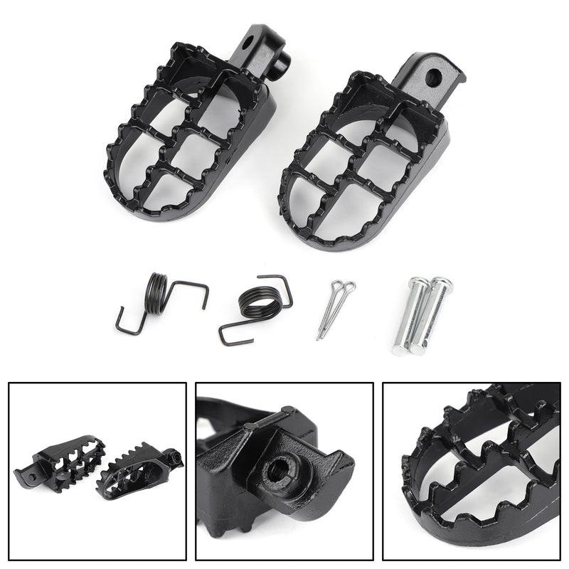 1 Pair Front Footpegs Footrests Foot Peg For Yamaha TW200 PW50 PW80 all years Generic
