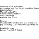 Passenger Rear Foot Pegs CNC Edge Cut For Harley 883 XL Sportster XR 1200 Generic