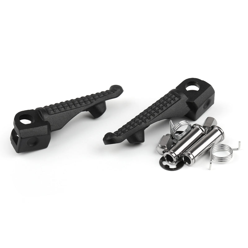 Front Rider Or Rear Passenger Foot Pegs Footpeg For Kawasaki ZX6R ZX-10R Black Generic