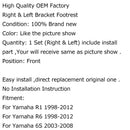 Front Rider Or Rear Passenger Foot Pegs Footpeg For Yamaha R1 R6 98-12 R6S Generic