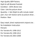 Front Rider Or Rear Passenger Foot Pegs Footpeg For Yamaha R1 R6 98-12 R6S Generic