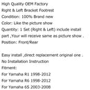 Front Rider Or Rear Passenger Foot Pegs Footpeg For Yamaha R1 R6 98-12 R6S Generic