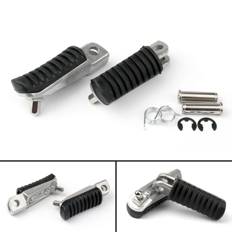 Front Footrest Pedals Foot Pegs For Kawasaki ER 4N 6F 6N ZR 25 4 VERSYS 65