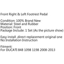 Front Footrest Pedals Foot Pegs For Suzuki GSXR600 GSX-R GSX 750 1000 GSF600 Generic