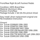 F/R Footrest Pedals Foot Pegs For Suzuki GSXR600 GSX-R GSX 750 1000 GSF600 Generic