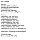 Rear Foot Peg Footrest For Suzuki GSXR600 GSXR 750 1000 SV650 1000 TL1000 Silver Generic