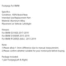 CNC Foot Pegs Footrests For BMW G310GS 17-19 S1000XR 15-19 R1200GS (Adv.) 13-19 Generic