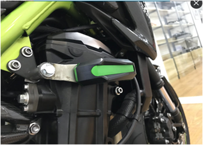 Billet Alunminum Engine Crash Pad Protection Fit for Kawasaki Z900 Z 900 2017 2018 2019 2020 2021 Generic