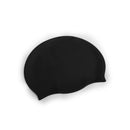 2x Swimming Cap Waterproof Silicone Swim Pool Hat For Adult Men And Women BK+PIN