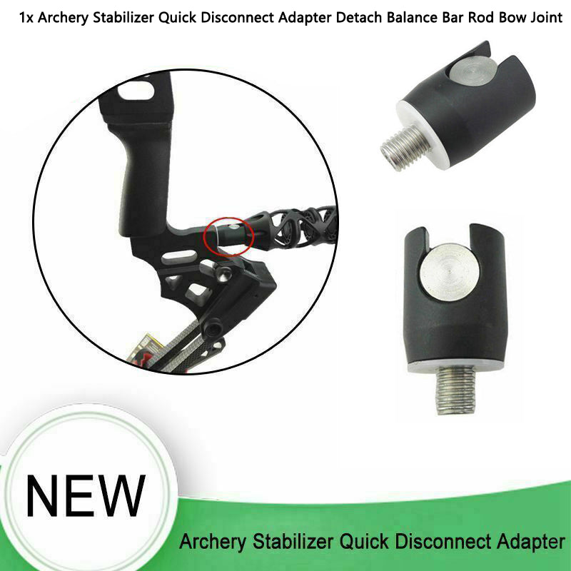 1x Archery Stabilizer Quick Disconnect Adapter Detach Balance Bar Rod Bow Joint
