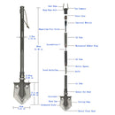 Military Folding Shovels Camping Survival Spade Shovel Set For Hiking Hunting