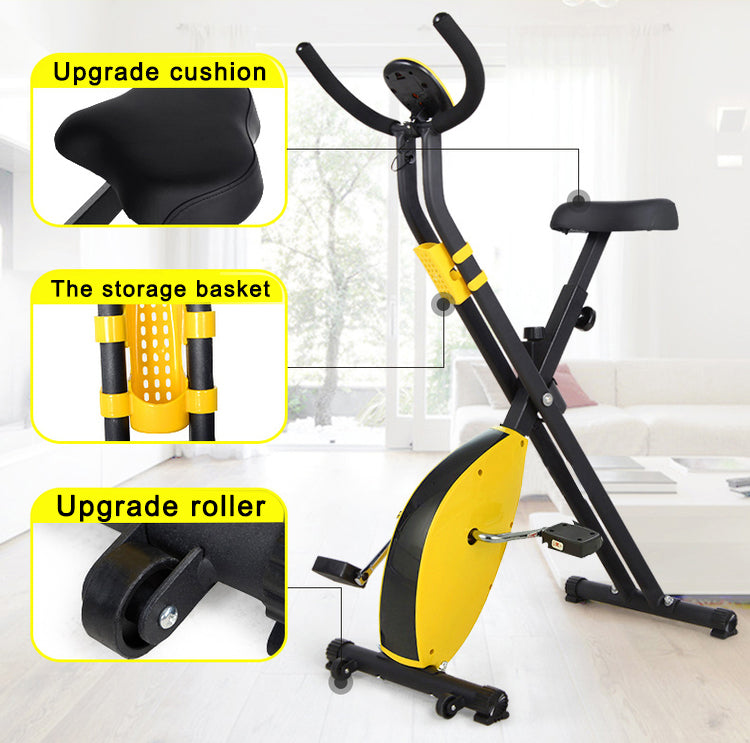 Exercise Bike Health Fitness Portable Upright Exercise Calories Burned