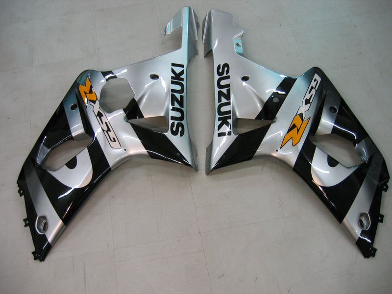 Fairings 2000-2002 Suzuki GSXR 1000 Silver & Black Racing Generic