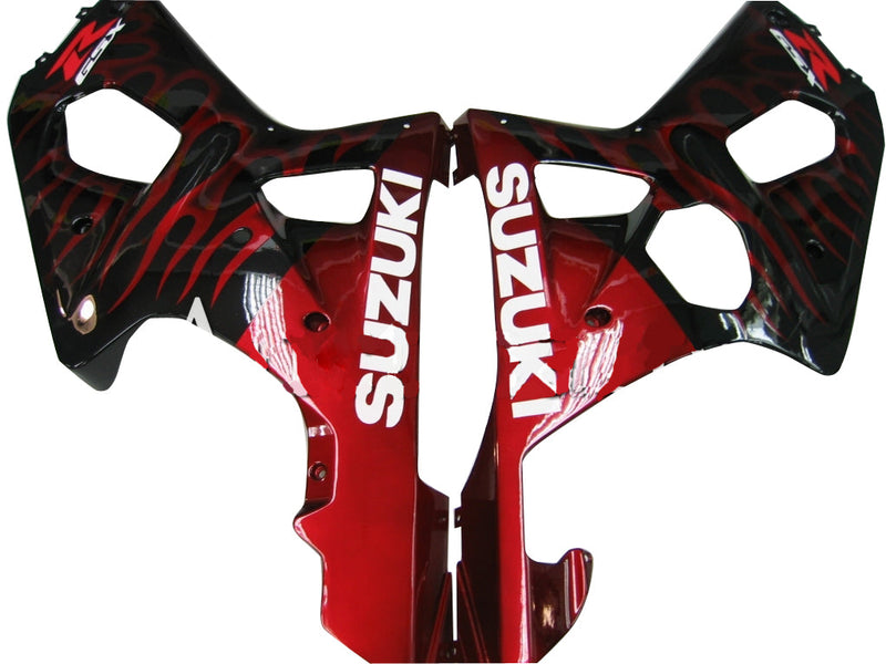 Fairings 2000-2002 Suzuki GSXR 1000 Black & Red Flame  Generic